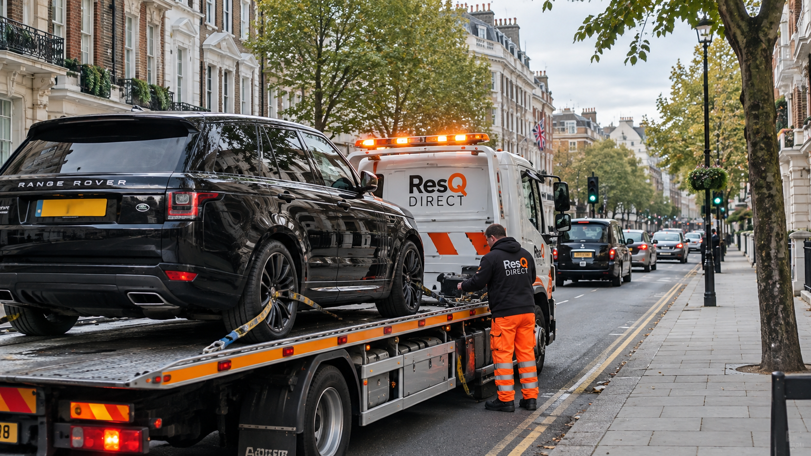 Vehicle recovery and transport by ResQ Direct